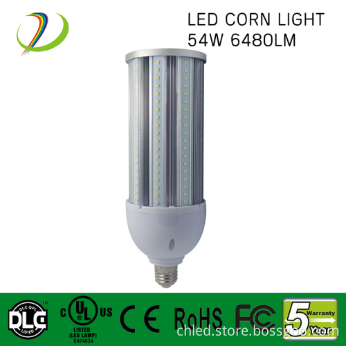 2700k-6500k 120lm/w 54w led corn light